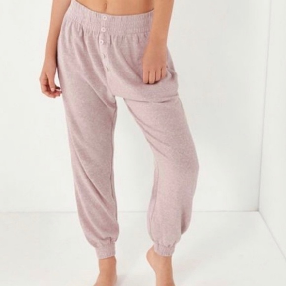 Urban Out Fitters Out From Under Button Up Joggers - Picture 2 of 2